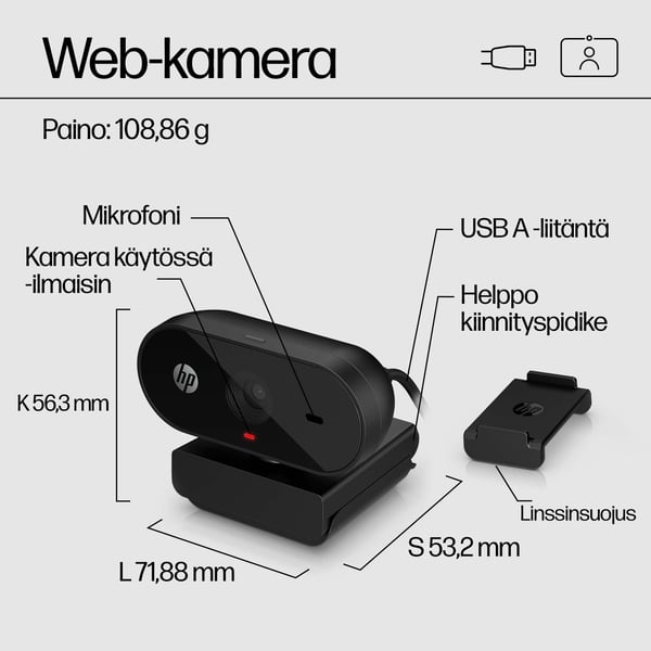 HP 320 FHD -web-kamera