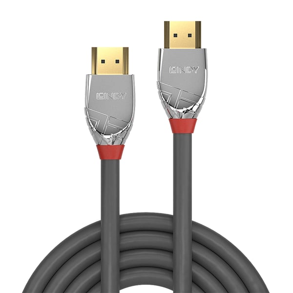 Lindy 37874 HDMI-kaapeli 5 m HDMI-tyyppi A (vakio) Harmaa, Hopea
