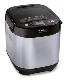 Moulinex OW240E brödbakningsmaskin 720 W Svart, Rostfritt stål
