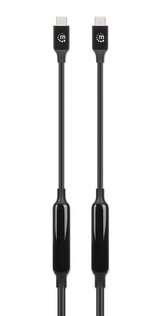 Manhattan 355971 USB-kabel USB 3.2 Gen 2 (3.1 Gen 2) 5 m USB C Sort