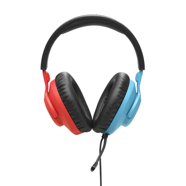 JBL Quantum 100N Headset Ledningsført Spil Blå, Rød