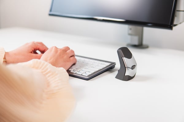 BakkerElkhuizen DXT Precision Mouse Wireless datormöss Kontor Ambidextrous Trådlös RF + Bluetooth laser 2000 DPI