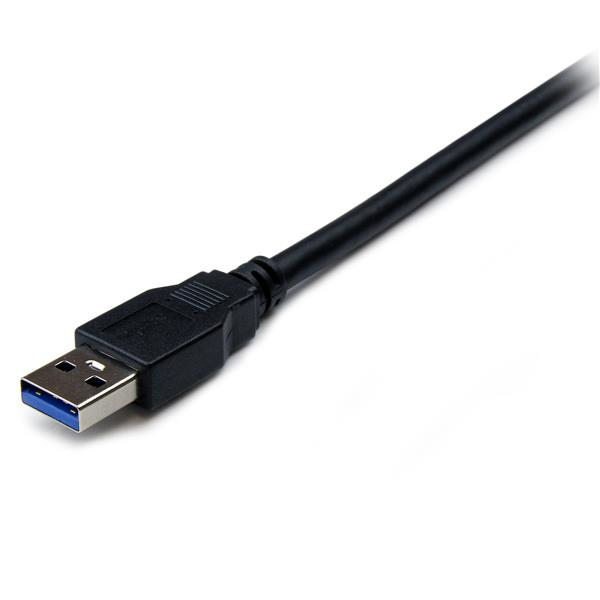 StarTech.com USB3SEXT2MBK USB-kaapeli USB 3.2 Gen 1 (3.1 Gen 1) 2 m USB A 5 Gbit/s Musta