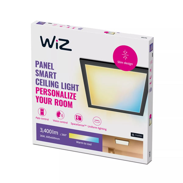 WiZ Panel loft 36 W firkantet
