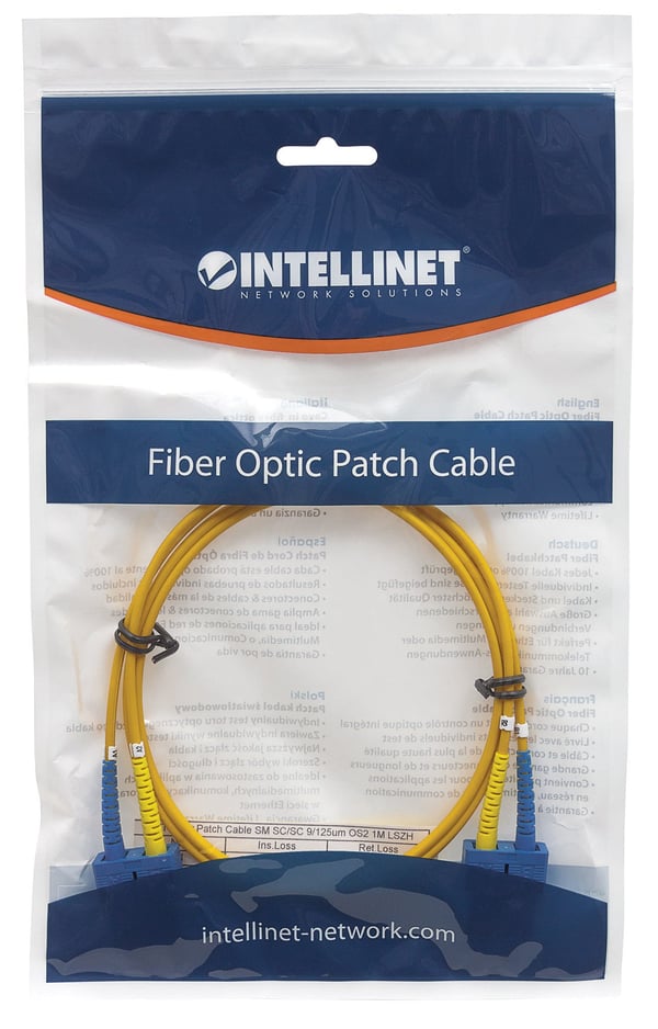 Intellinet 470629 InfiniBand och fiberoptisk kabel 3 m SC Gul