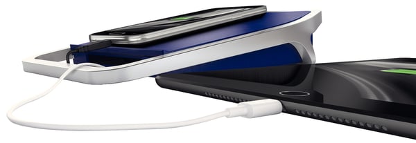 Leitz 65120069 oplader til mobil enhed Smartphone, Tablet Blå, Sølv Vekselstrøm Indendørs