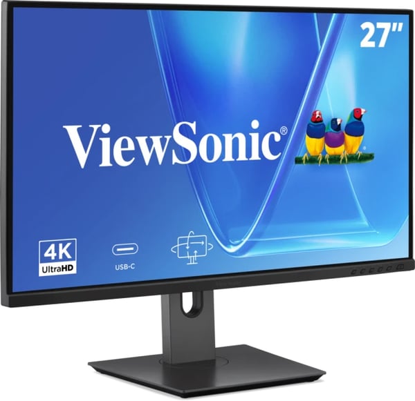 Viewsonic VG Series VG2719U-4K computerskærm 68,6 cm (27") 3840 x 2160 pixel 4K Ultra HD LED Sort