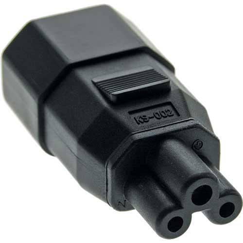 Microconnect PEA0408 kabel kønsskifter C14 C5 Sort