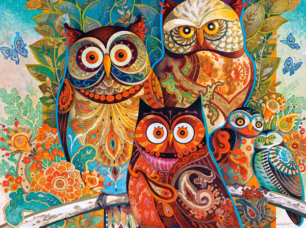Castorland Owls 2000 pcs Kuviopalapeli 2000 kpl Taide