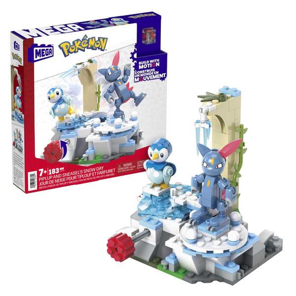 MEGA Pokémon Piplup and Sneasel's Snow Day