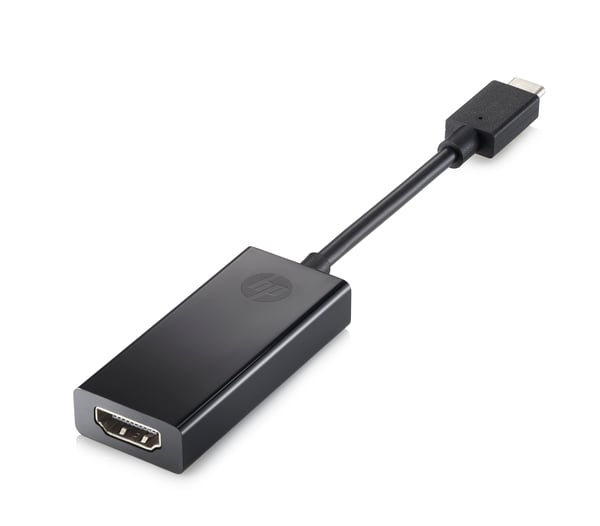 HP N9K76AA 0,076 m VGA (D-Sub) USB Type-C Musta