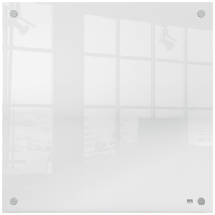 Nobo transparent akryl mini whiteboard vægmonteret 450x450mm