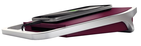 Leitz 65120028 oplader til mobil enhed Smartphone, Tablet Rød, Sølv Vekselstrøm Indendørs