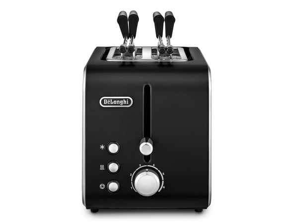 De’Longhi CTX 2203.BK brödrostar 2 skivor 550 W Svart, Silver