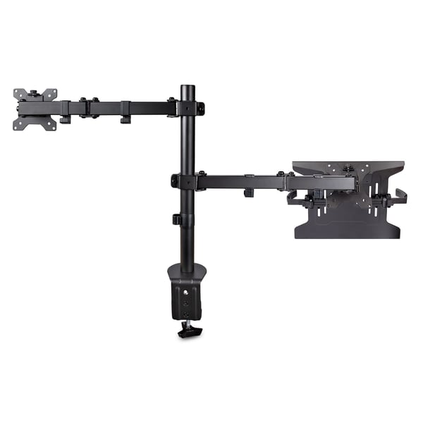 StarTech.com A2-LAPTOP-DESK-MOUNT monitorin kiinnike ja jalusta 86,4 cm (34") Vastaanotto Musta