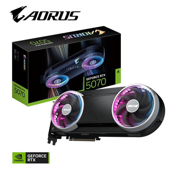 GIGABYTE AORUS GeForce RTX 5070 INFINITY 12G NVIDIA 12 GB GDDR7