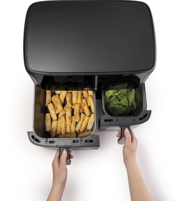 Hisense HAF2700DCD Dubbel 11 l Fristående 2700 W Varmluftsfritös Svart