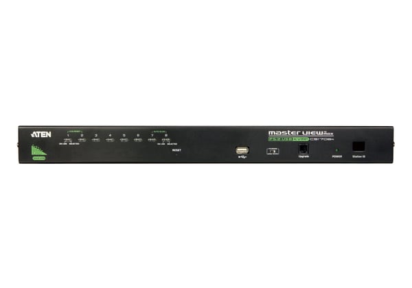 ATEN CS1708A KVM-kytkin Telineasennus Musta