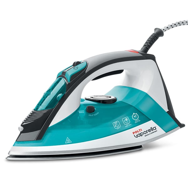 Polti Vaporella Quick & Comfort QC120 Ångstrykjärn Stryksula i rostfritt stål 2200 W Svart, Turkos, Vit