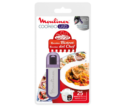 Moulinex XA600411 monitoimikeittimen lisävaruste Reseptit USB-muistitikulla