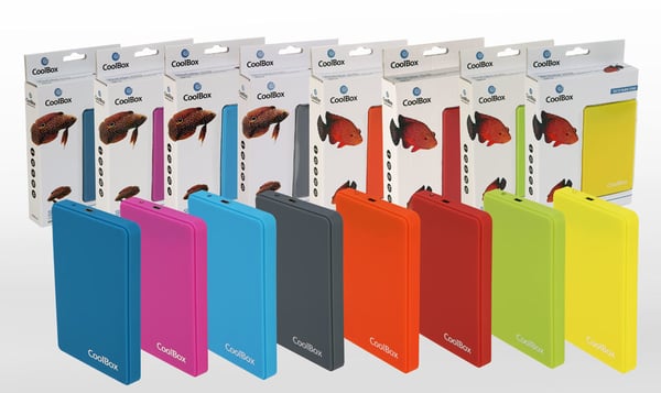 CoolBox SlimColor 2543 HDD-/SSD-kotelo Harmaa 2.5"
