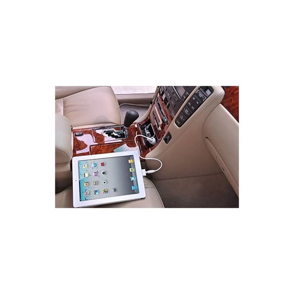 Techly IUSB2-CAR2-4A2P mobilladdare Digitalkamera, MP4, Smartphone, Surfplatta Vit Automatisk