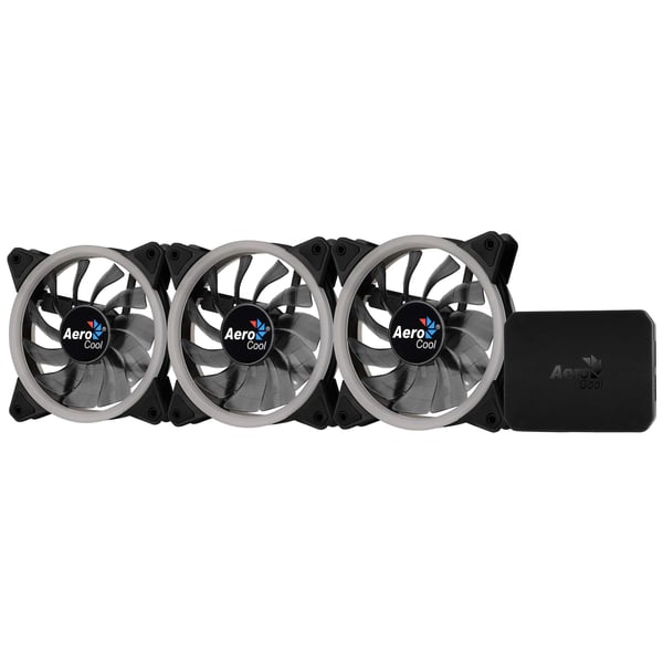 Aerocool Rev RGB Pro Datorväska Fan 12 cm Svart
