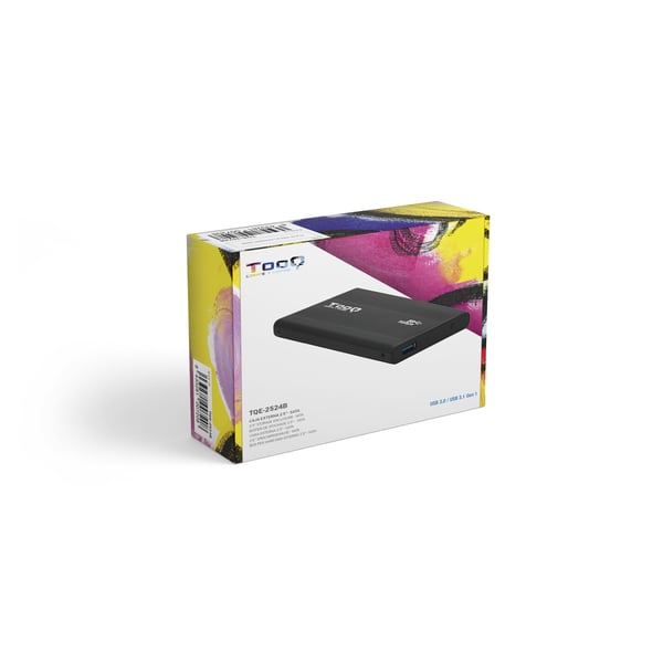 TooQ TQE-2524B Hölje för lagringsenheter HDD-hölje Svart 2.5"
