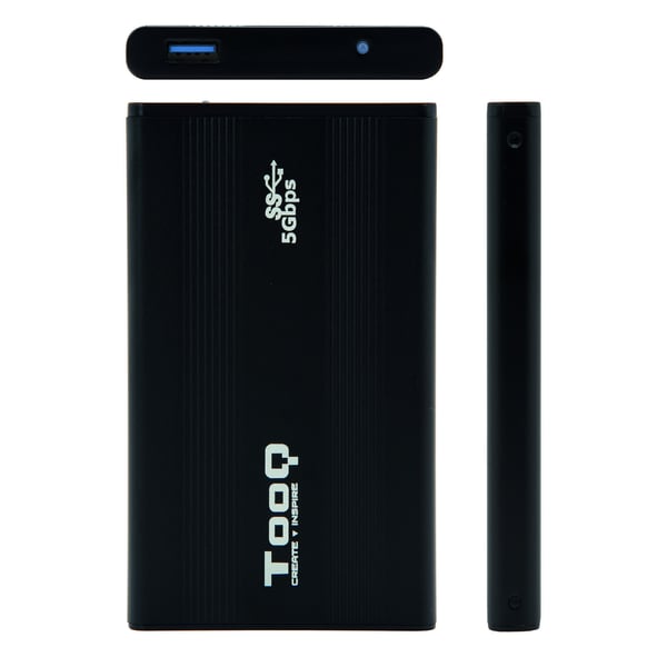 TooQ TQE-2524B Hölje för lagringsenheter HDD-hölje Svart 2.5"