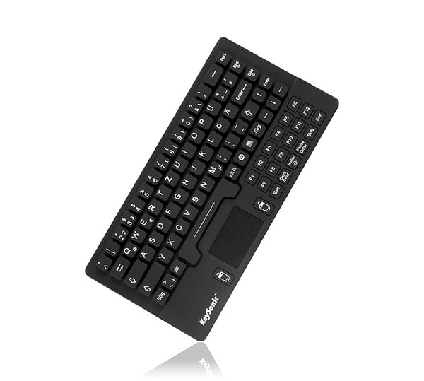 KeySonic KSK-5031IN (DE) näppäimistö Universaali USB QWERTZ Saksa Musta