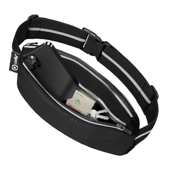 Celly RUNBSPORT midjeväska Nylon Svart Celly RUNBSPORT midjeväska Nylon Svart