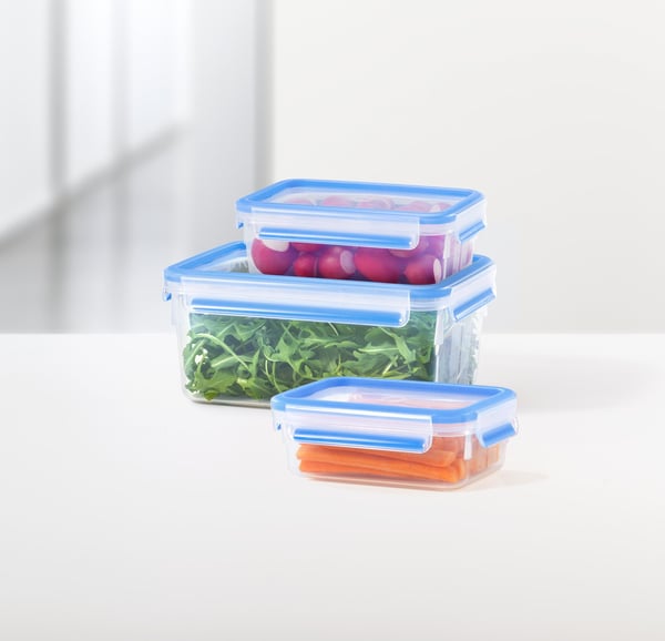 Tefal K30223 matburkar Rund Låda 0,85 l Blå, Transparent 1 styck