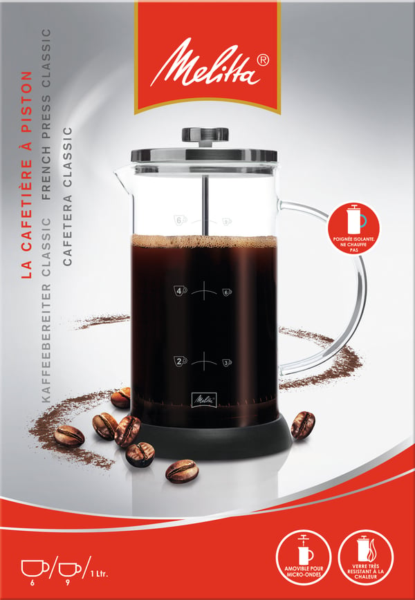 Melitta 6713355 kahvinkeitin Musta, Läpinäkyvä