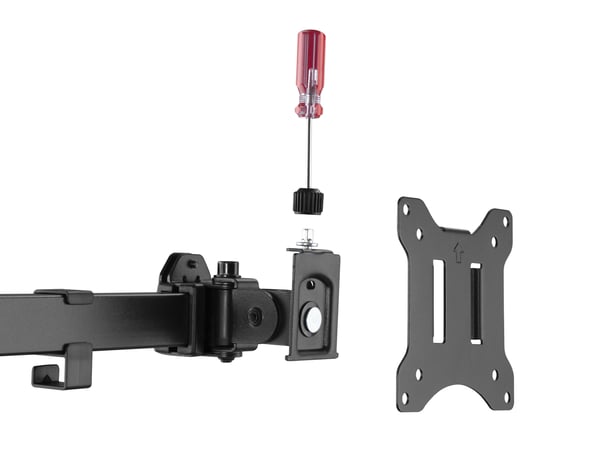 Equip 650160 monitorin kiinnike ja jalusta 81,3 cm (32") Vastaanotto Musta