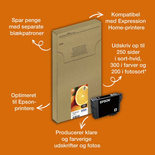 Epson Oranges 33 appelsiner Claria Premium multipakke 5-farve blæk EasyMail Ink