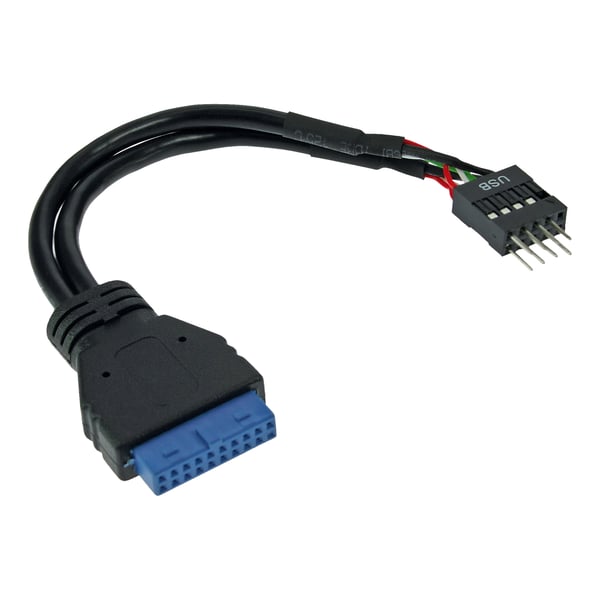 InLine 33446I USB-kablar 0,15 m Svart