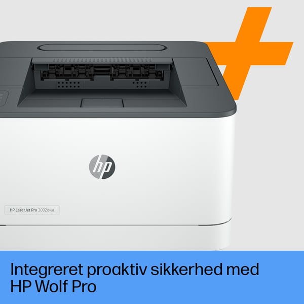 HP LaserJet Pro 3002dwe-printer, Sort og hvid, Printer til Små og mellemstore virksomheder, Print, Dobbeltsidet udskrivning