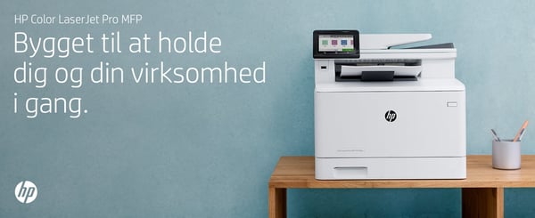 HP Color LaserJet Pro MFP M479fdw, Farve, Printer til Udskriv, kopiér, scan, fax, og send e-mail, Scan til e-mail/PDF; Tosidet udskrivning; 50-arks ukrøllet ADF