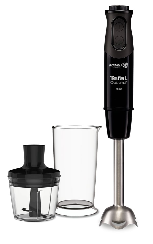 Tefal Optichef HB6418 0,8 L Nedsænkning blender 800 W Sort, Grå