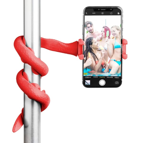 Celly Snake selfiekeppi Universaali Punainen Celly Snake selfiekeppi Universaali Punainen