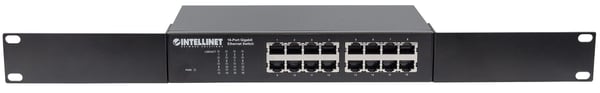 Intellinet 561068 netværksswitch Ikke administreret L2 Gigabit Ethernet (10/100/1000) 1U Sort