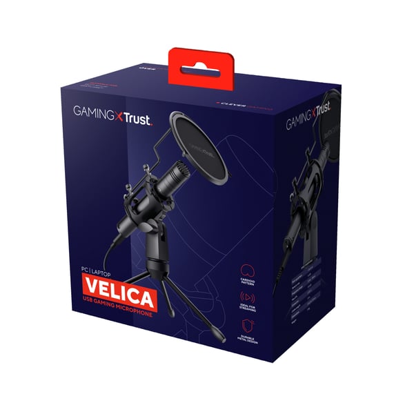 Trust GXT 241 Velica Sort Pc-mikrofon