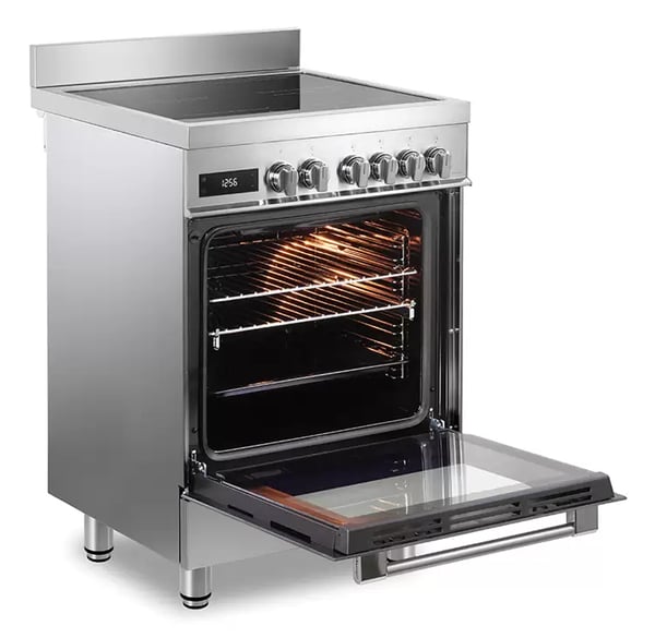 De’Longhi PRO 66 MXL IN spis Fristående köksspis Elektrisk Induktionshäll med zon Rostfritt stål