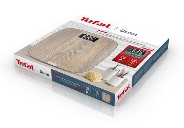 Tefal Origin PP1600 Oval Trä Elektronisk personvåg