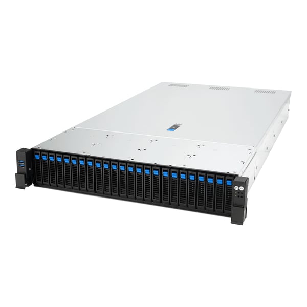 ASUS RS720-E12-RS24G Stativ (2U) Sort, Sølv