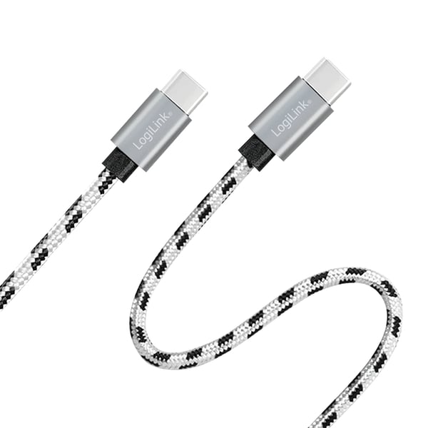 LogiLink CU0200 USB-kabel USB 2.0 USB C 0,48 Gbit/sek. Sort, Hvid
