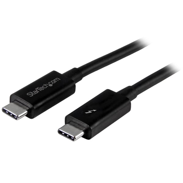 StarTech.com TBLT3MM1M Thunderbolt kabel 1 m 20 Gbit/sek. Sort