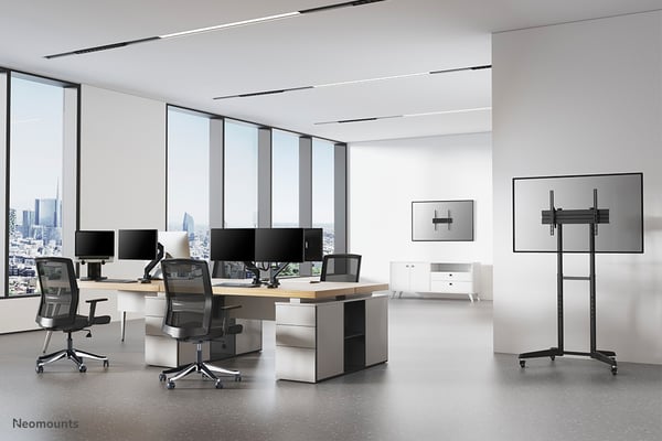 Neomounts NM-D775DXBLACK fäste och ställ till bildskärm 81,3 cm (32") Bord Svart