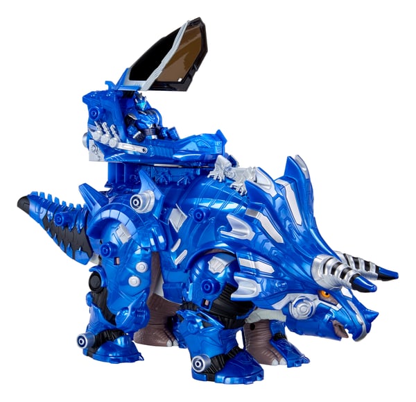 MGA Entertainment Armorsaurs Armor-Up Dinosaur- Triceratops - Cobalt