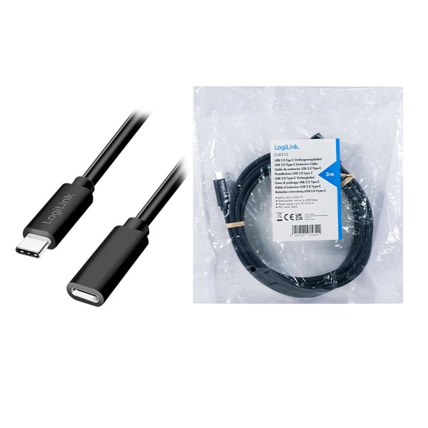 LogiLink CU0210 USB-kabel USB 2.0 1 m USB C 480 Gbit/sek. 100 W Sort
